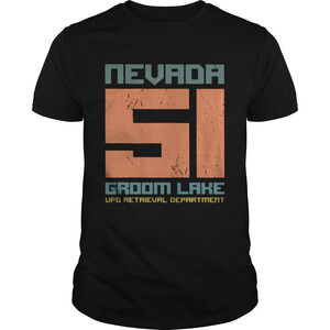 Nevada 51 Groom Lake Ufo Retrieval Department Shirt